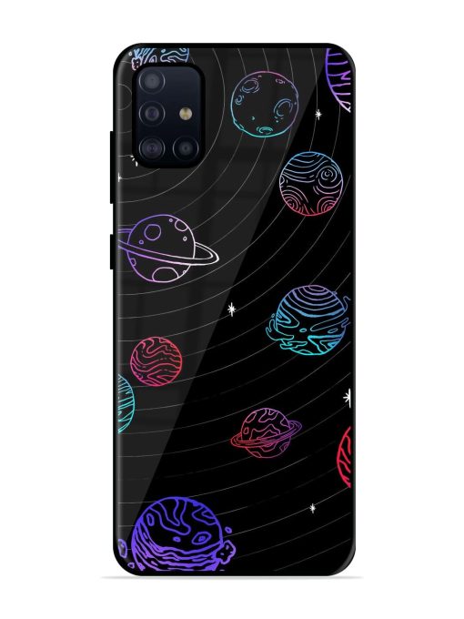 Cosmic Ballet Glossy Soft Edge Case for Samsung Galaxy A51 Chachhi