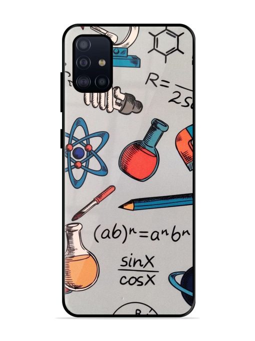 Science Doodle Glossy Soft Edge Case for Samsung Galaxy A51