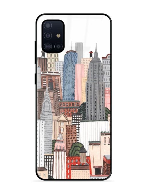 Cityscape Dreams Glossy Soft Edge Case for Samsung Galaxy A51 Chachhi