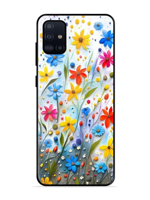 Vibrant Floral Glossy Soft Edge Case for Samsung Galaxy A51