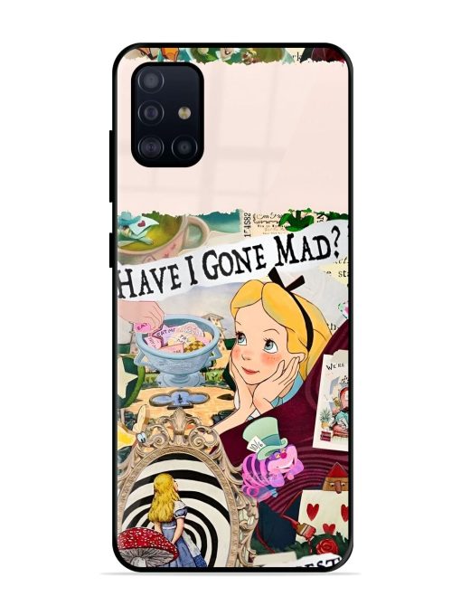 Mad Hatter'S Collage Glossy Soft Edge Case for Samsung Galaxy A51 Chachhi