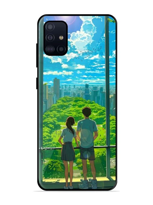 Cyberpunk Dreamscape Glossy Soft Edge Case for Samsung Galaxy A51 Chachhi