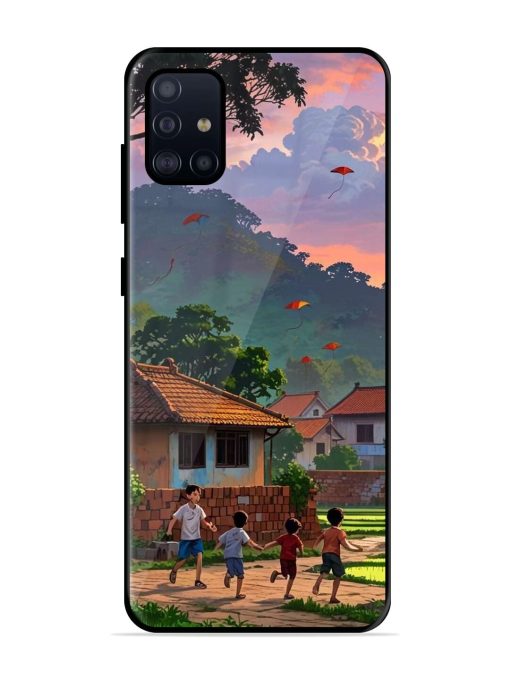 Sunset Play Glossy Soft Edge Case for Samsung Galaxy A51 Chachhi