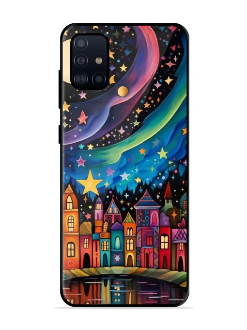 Starlit Village Glossy Soft Edge Case for Samsung Galaxy A51 Chachhi