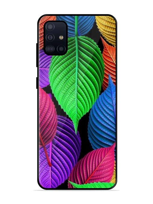 Rainbow Leaf Symphony Glossy Soft Edge Case for Samsung Galaxy A51 Chachhi