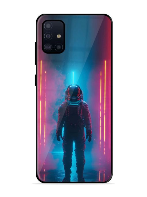 Neon Astronaut Glossy Soft Edge Case for Samsung Galaxy A51 Chachhi