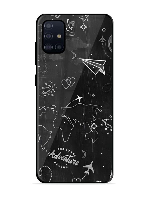 Wanderlust Sketchbook Glossy Soft Edge Case for Samsung Galaxy A51 Chachhi