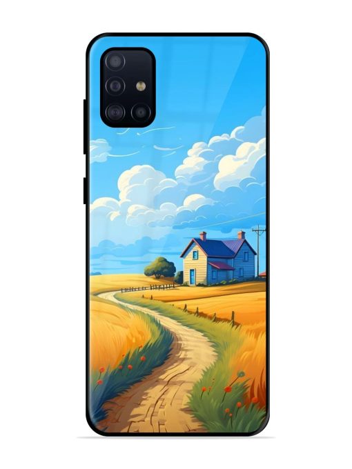 Countryside Cottage Glossy Soft Edge Case for Samsung Galaxy A51 Chachhi