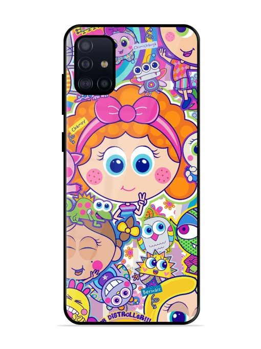 Distroller Friends Glossy Soft Edge Case for Samsung Galaxy A51 Chachhi