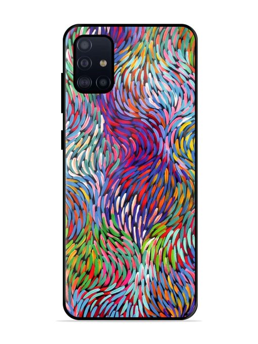 Vibrant Waves Glossy Soft Edge Case for Samsung Galaxy A51 Chachhi