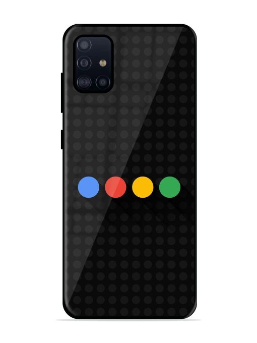 Google Dots Glossy Soft Edge Case for Samsung Galaxy A51 Chachhi