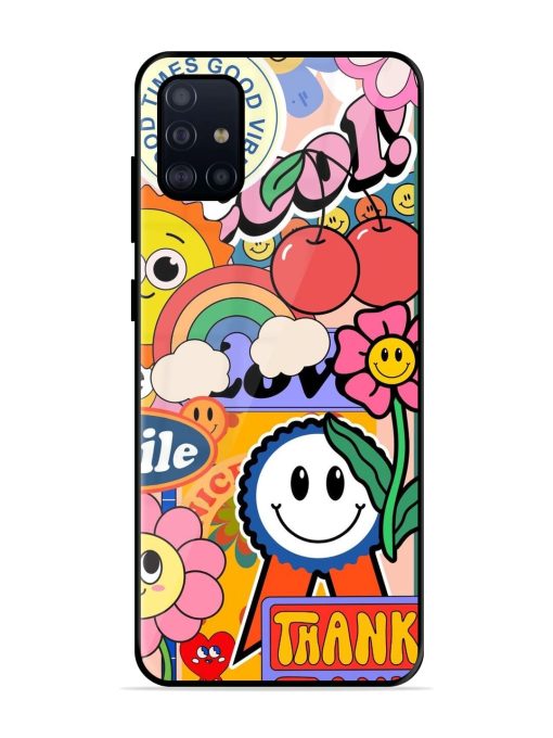 Good Times Good Vibes Glossy Soft Edge Case for Samsung Galaxy A51 Chachhi