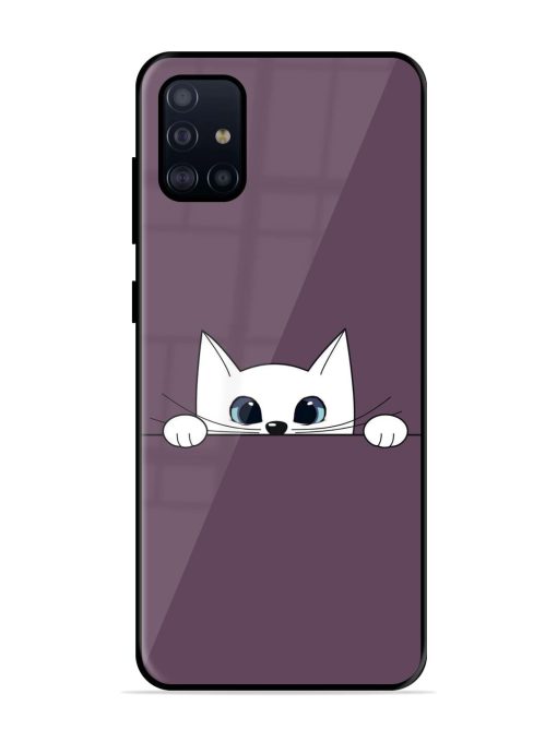 Peek-A-Boo Kitty Glossy Soft Edge Case for Samsung Galaxy A51 Chachhi