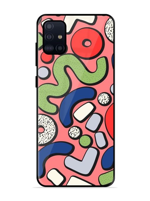 Groovy Geometric Shapes Glossy Soft Edge Case for Samsung Galaxy A51 Chachhi