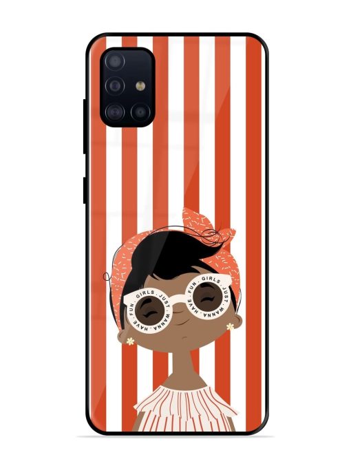 Girls Just Wanna Have Fun Glossy Soft Edge Case for Samsung Galaxy A51 Chachhi