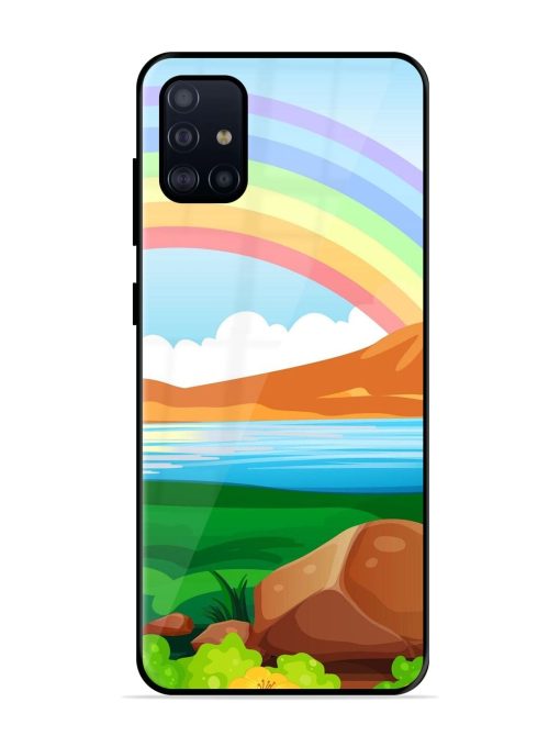 Rainbow Over The Lake Glossy Soft Edge Case for Samsung Galaxy A51 Chachhi