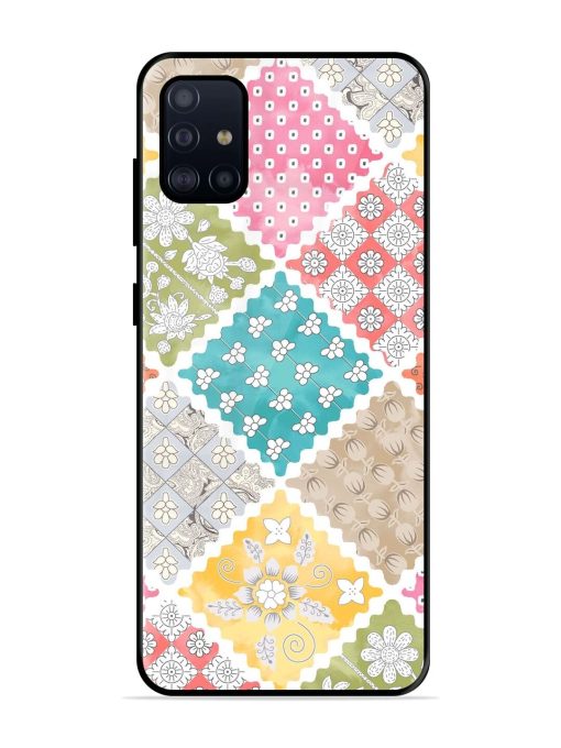 Patchwork Dreamscape Glossy Soft Edge Case for Samsung Galaxy A51 Chachhi