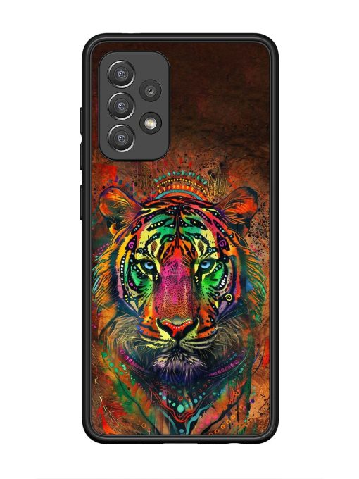 Cosmic Tiger Glossy Soft Edge Case for Samsung Galaxy A52 (5G) Chachhi