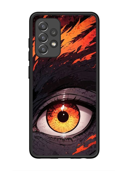 Inferno Gaze Glossy Soft Edge Case for Samsung Galaxy A52 (5G) Chachhi