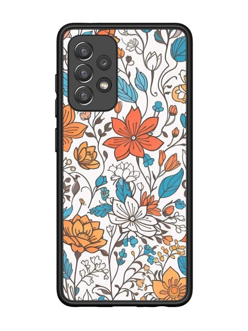 Floral Symphony Glossy Soft Edge Case for Samsung Galaxy A52 (5G) Chachhi