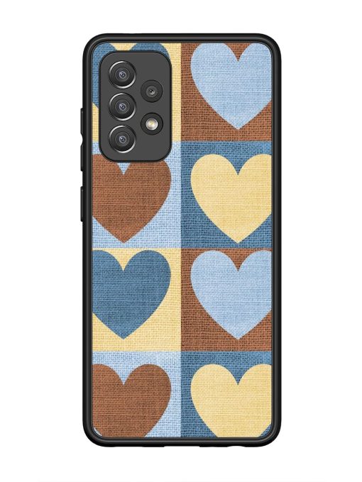 Hearts On Canvas Glossy Soft Edge Case for Samsung Galaxy A52 (5G) Chachhi