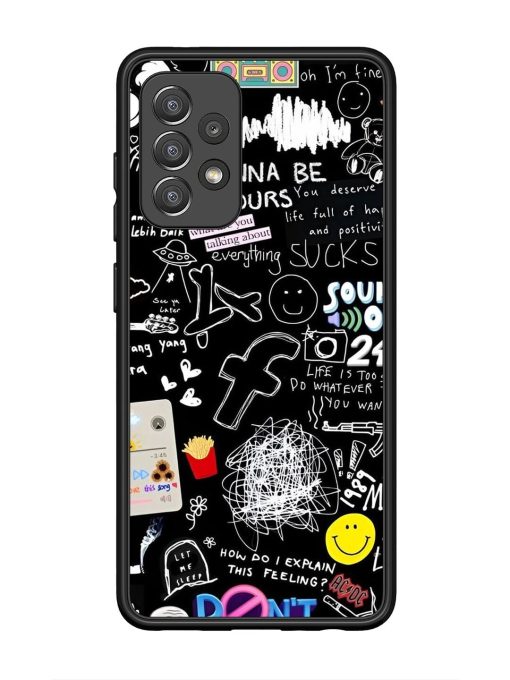 Doodle Diary Glossy Soft Edge Case for Samsung Galaxy A52 (5G) Chachhi