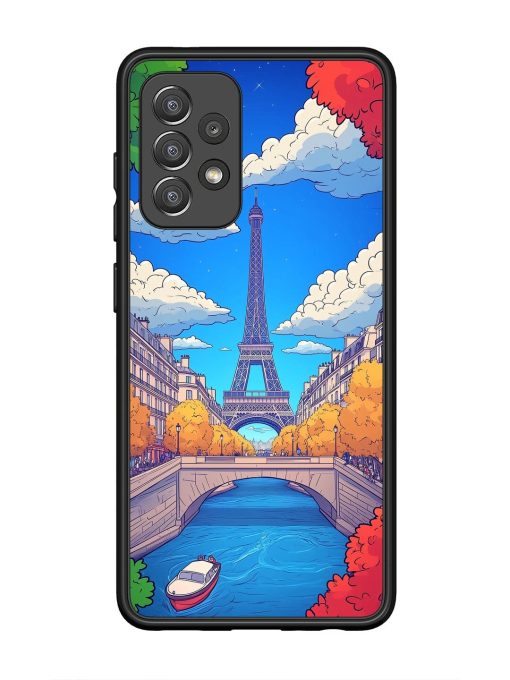 Parisian Panorama Glossy Soft Edge Case for Samsung Galaxy A52 (5G) Chachhi