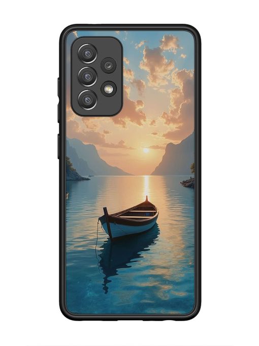 Serene Sunset Glossy Soft Edge Case for Samsung Galaxy A52 (5G) Chachhi