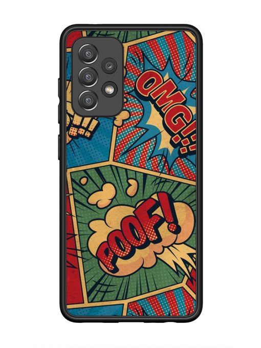 Comic Book Chaos Glossy Soft Edge Case for Samsung Galaxy A52 (5G) Chachhi