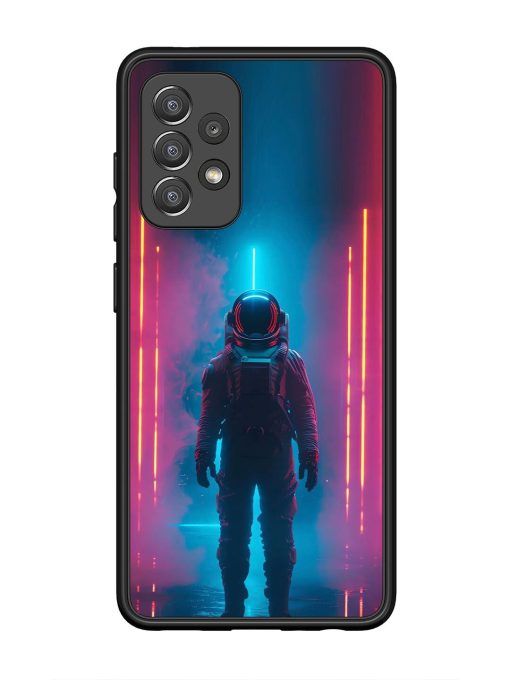 Neon Astronaut Glossy Soft Edge Case for Samsung Galaxy A52 (5G) Chachhi