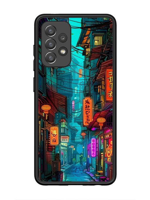 Neon Nightscape Glossy Soft Edge Case for Samsung Galaxy A52 (5G) Chachhi