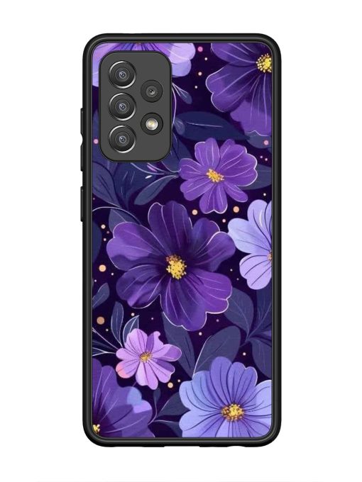 Purple Paradise Glossy Soft Edge Case for Samsung Galaxy A52 (5G) Chachhi