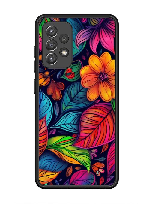 Rainbow Of Blooms Glossy Soft Edge Case for Samsung Galaxy A52 (5G) Chachhi