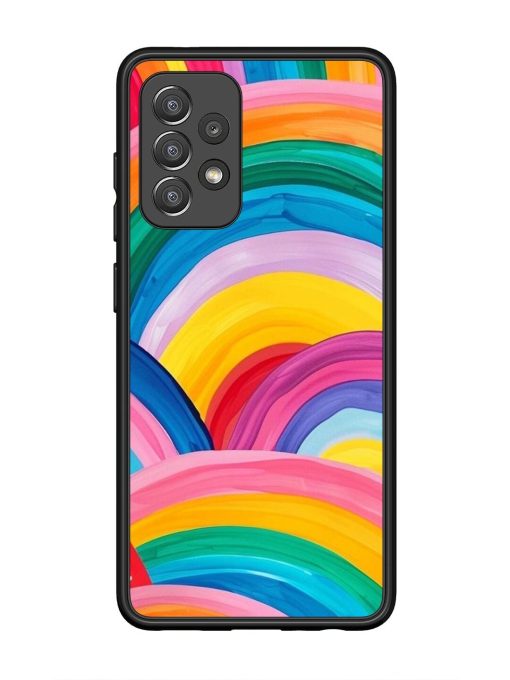 Rainbow Cascade Glossy Soft Edge Case for Samsung Galaxy A52 (5G) Chachhi