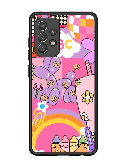 Whimsical Y2K Chaos Glossy Soft Edge Case for Samsung Galaxy A52 (5G) Chachhi