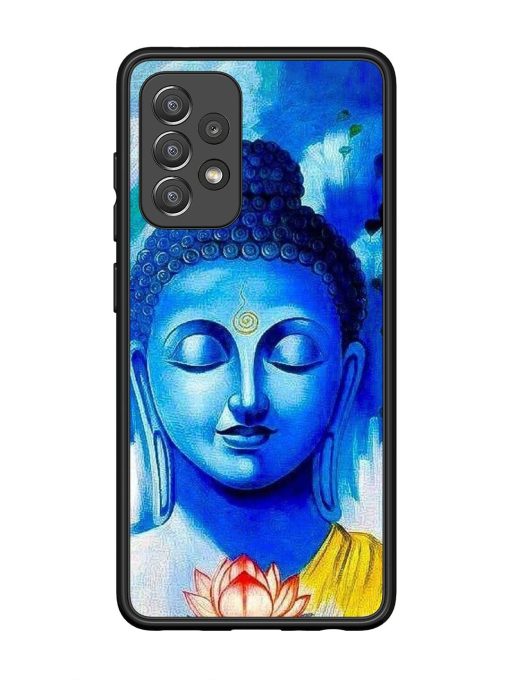 Serene Buddha With Lotus Glossy Soft Edge Case for Samsung Galaxy A52 (5G) Chachhi