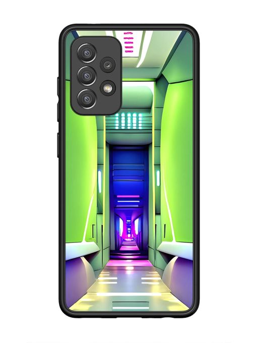 Neon Corridor Glossy Soft Edge Case for Samsung Galaxy A52 (5G) Chachhi