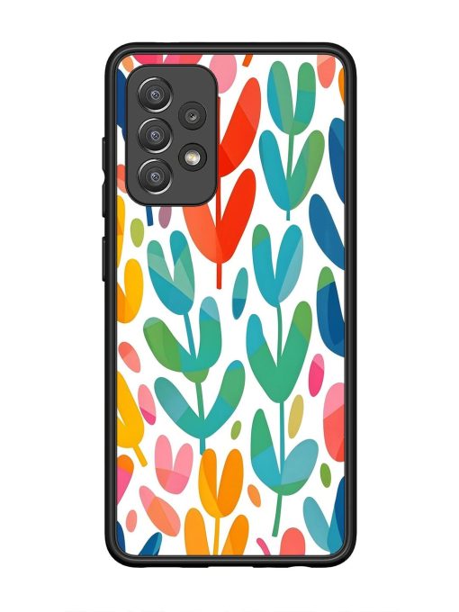 Rainbow Of Blooms Glossy Soft Edge Case for Samsung Galaxy A52 (5G) Chachhi