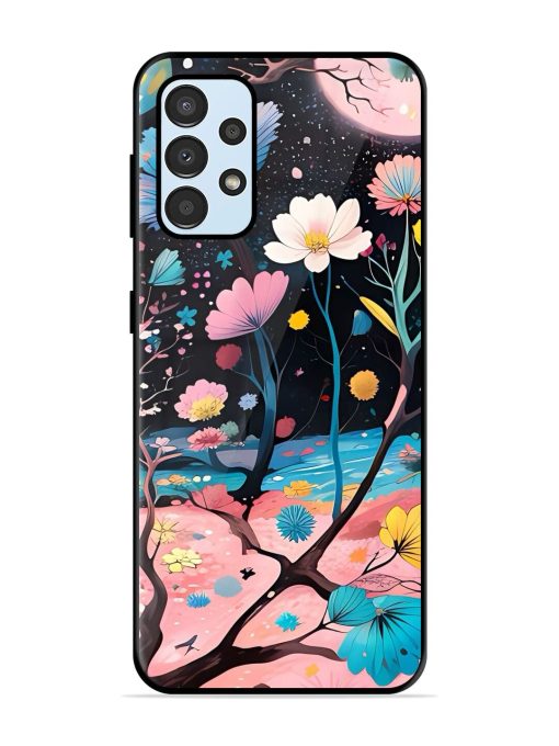 Cosmic Bloom Glossy Soft Edge Case for Samsung Galaxy A52S (5G) Chachhi