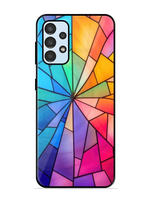 Stained Glass Kaleidoscope Of Colors Glossy Soft Edge Case for Samsung Galaxy A52S (5G) Chachhi