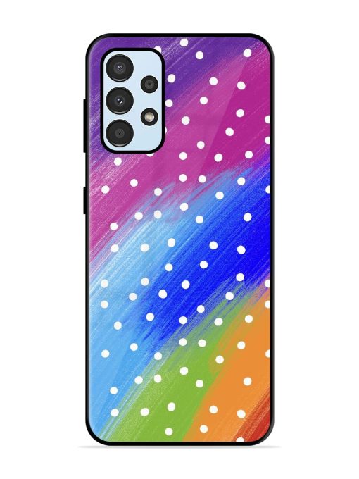 Rainbow Polka Dot Dream Glossy Soft Edge Case for Samsung Galaxy A52S (5G) Chachhi