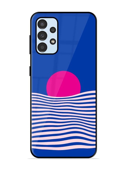 Pink Sunset Over Blue Waves Glossy Soft Edge Case for Samsung Galaxy A52S (5G) Chachhi