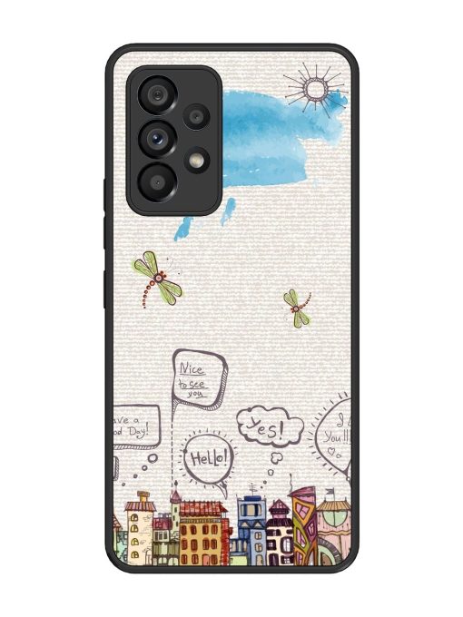 Doodle City Glossy Soft Edge Case for Samsung Galaxy A53 (5G) Chachhi