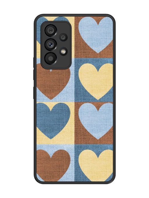 Hearts On Canvas Glossy Soft Edge Case for Samsung Galaxy A53 (5G) Chachhi