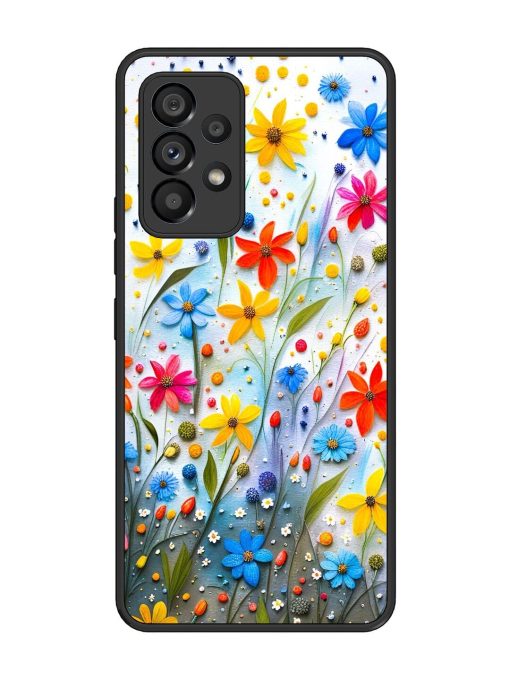 Vibrant Floral Glossy Soft Edge Case for Samsung Galaxy A53 (5G) Chachhi