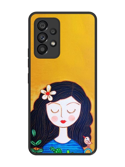 Girl Illustration Glossy Soft Edge Case for Samsung Galaxy A53 (5G) Chachhi