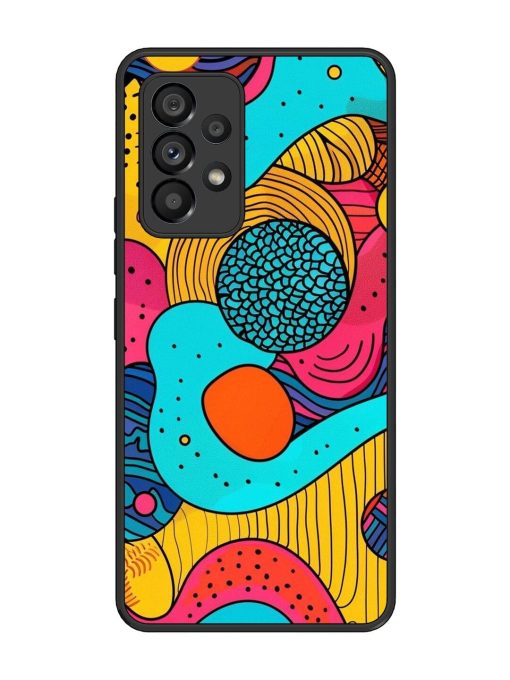 Psychedelic Patterns Glossy Soft Edge Case for Samsung Galaxy A53 (5G)