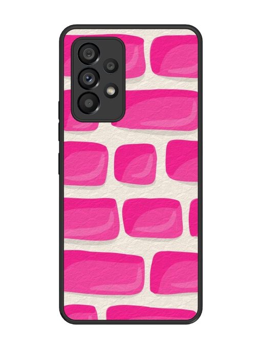 Pink Brick Wall Glossy Soft Edge Case for Samsung Galaxy A53 (5G)