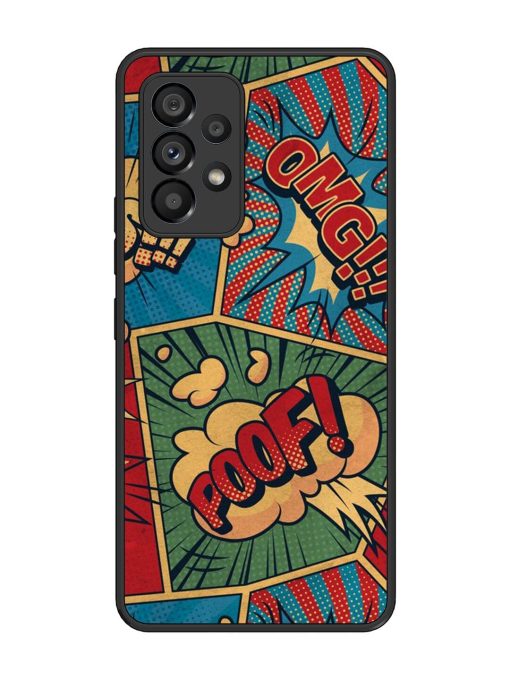 Comic Book Chaos Glossy Soft Edge Case for Samsung Galaxy A53 (5G) Chachhi