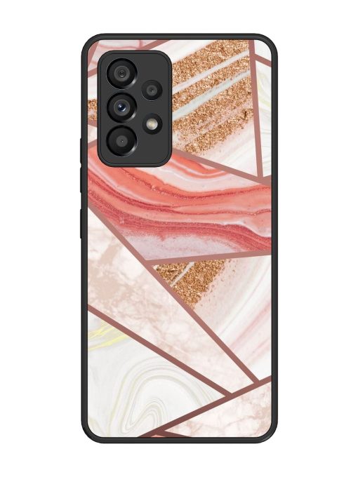 Rosy Mosaic Glossy Soft Edge Case for Samsung Galaxy A53 (5G) Chachhi